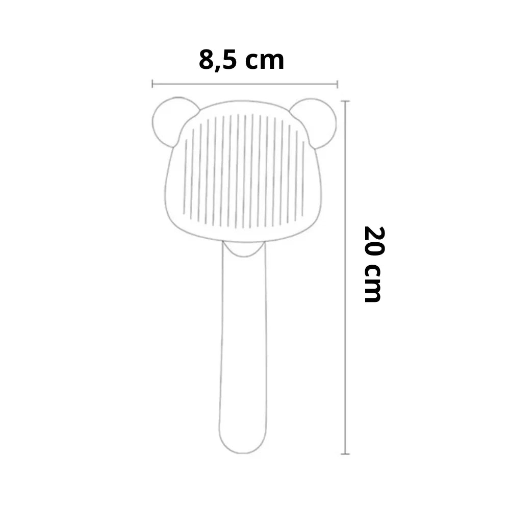 Escova Massageadora para Cães e Gatos | Removedora de Pelos e Limpeza Fácil