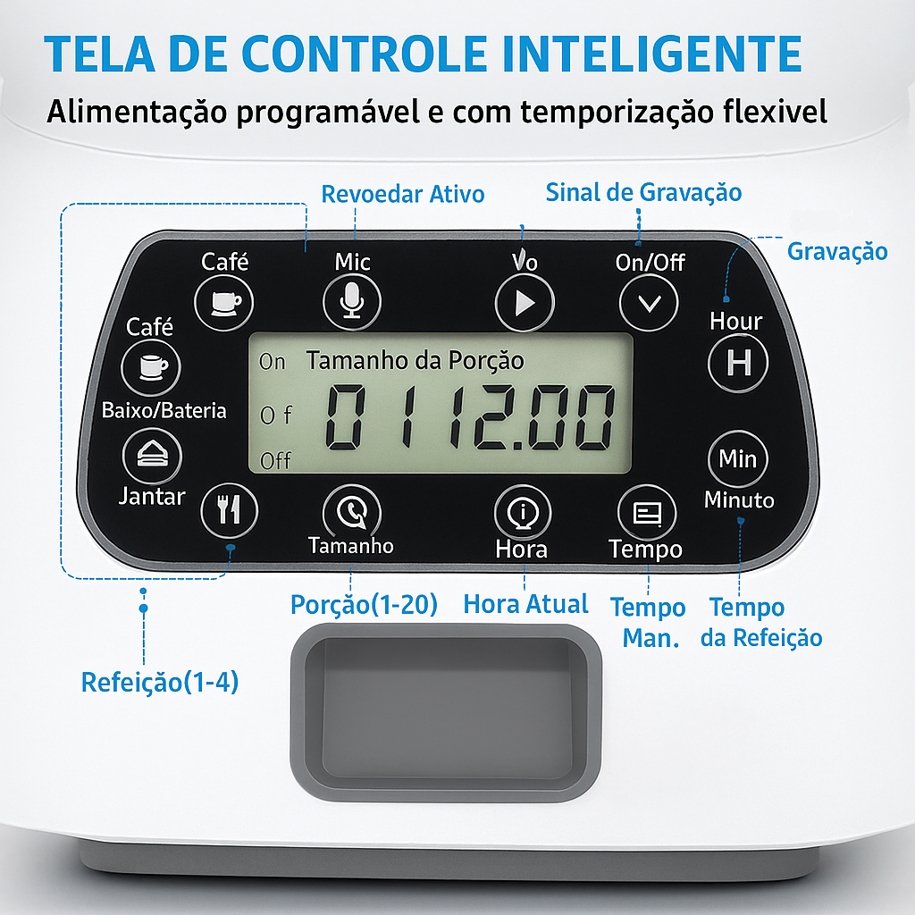 Alimentador Automático Pet Wi-Fi 3.5L | Fonte de Água Fresca