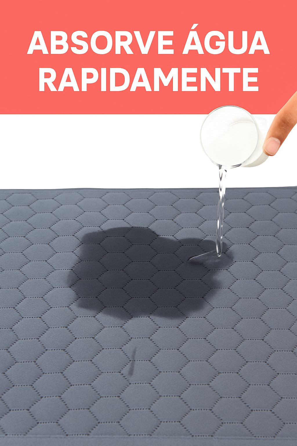 Tapete Higiênico Reutilizável p/ Cães – Lavável e Absorvente
