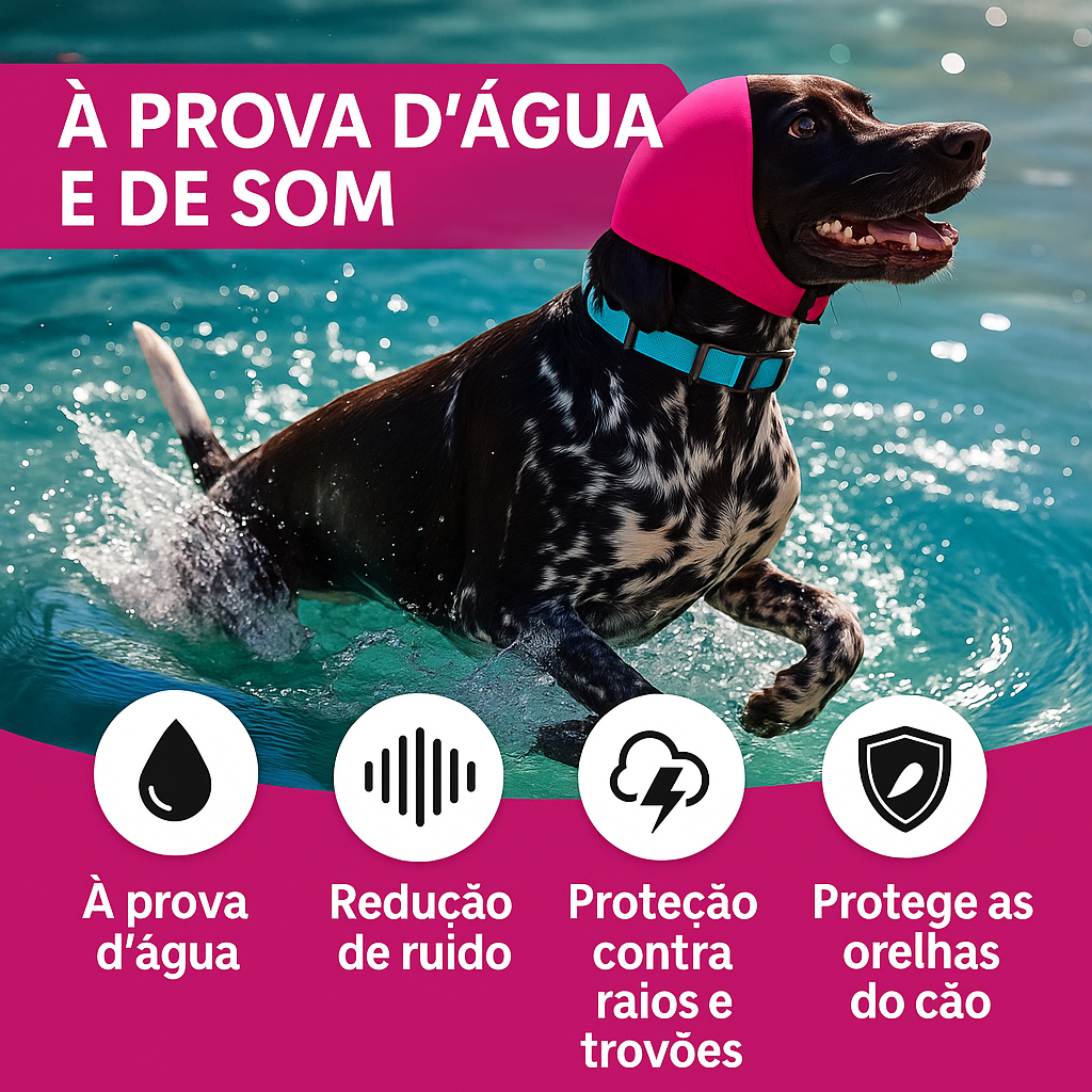 Protetor Auditivo Calmante para Cães | Reduz Ansiedade