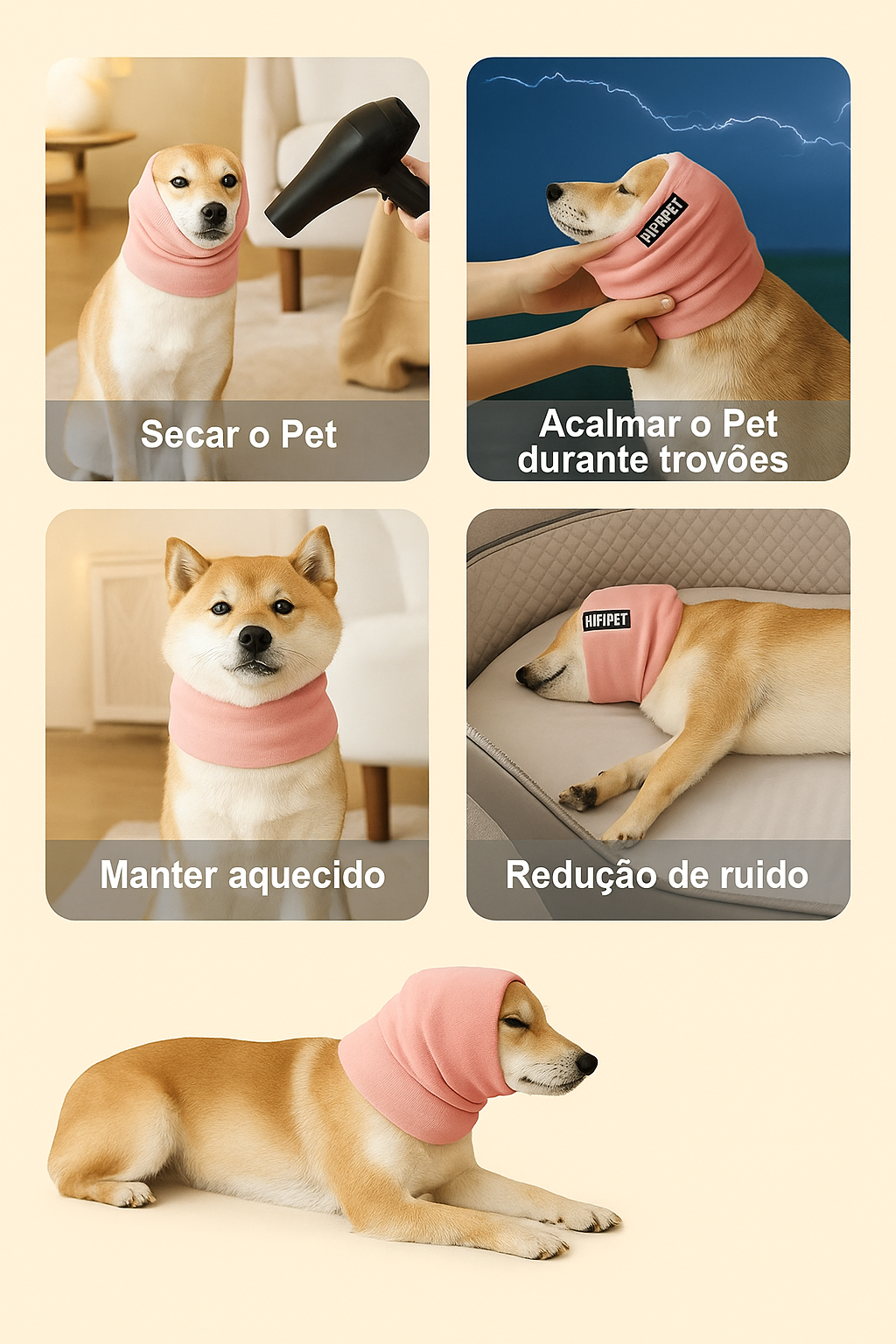 Protetor de Ouvido Pet Antirruído | Reduz Ansiedade