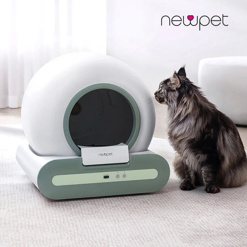 Caixa de Areia Automática 65L para Gatos com APP