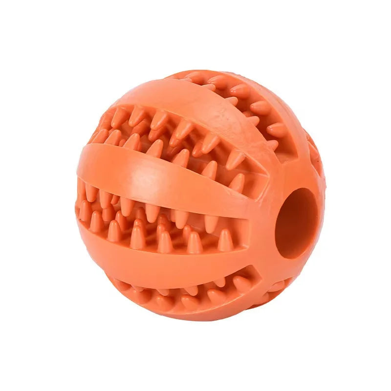 Bola Interativa e Mastigável p/ Pets – Limpa os Dentes