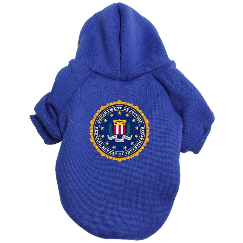 Casaco FBI Pet com Capuz | Quentinho e Estiloso