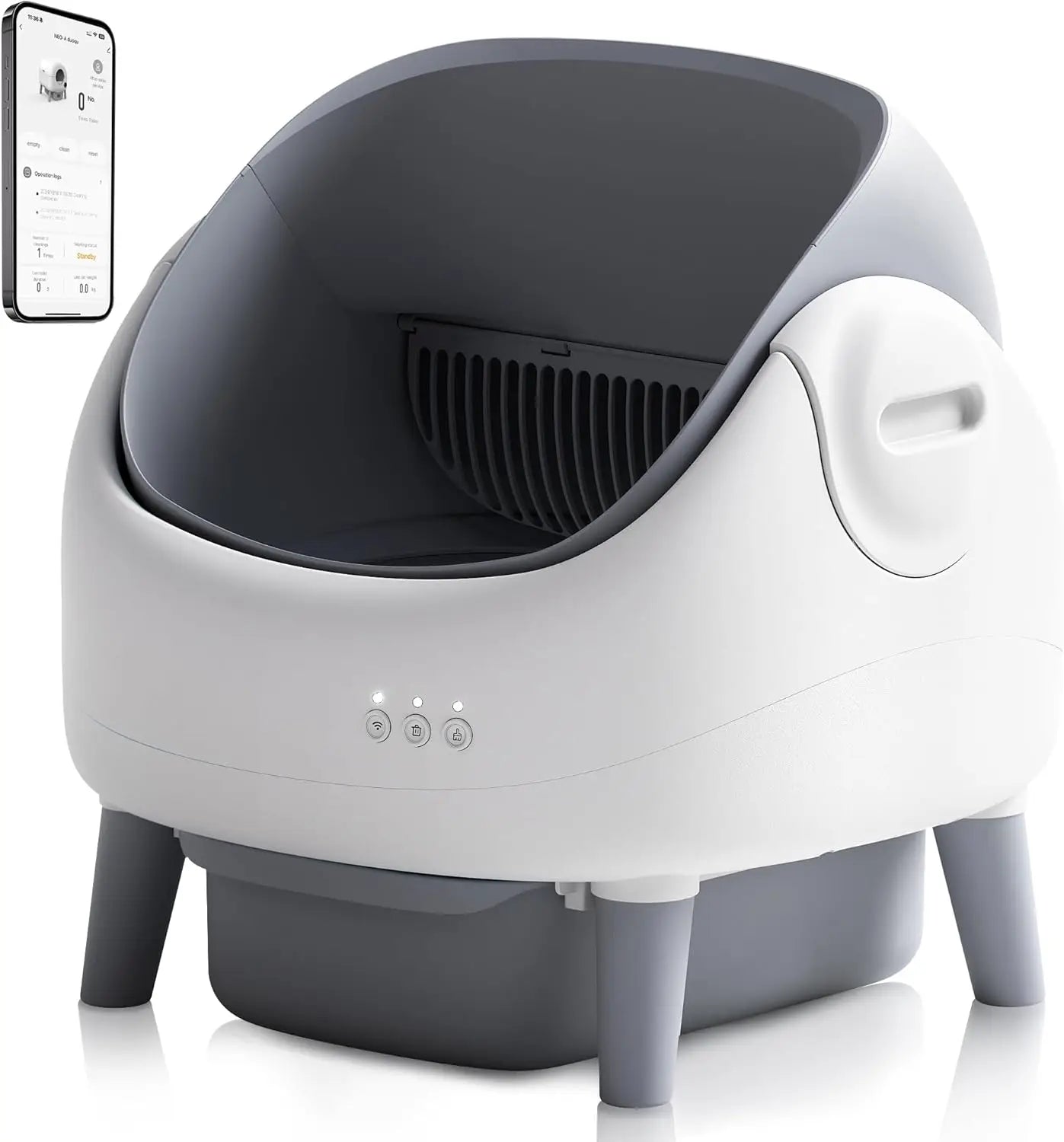 Caixa de Areia Automática Newpet p/ Gatos – Autolimpante