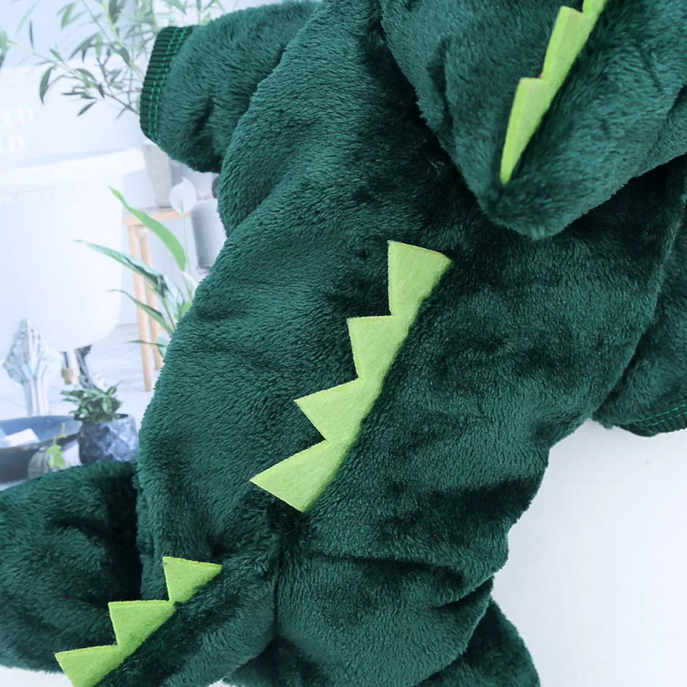Roupas de Inverno para Cães e Gatos – Hoodie Dino Quente