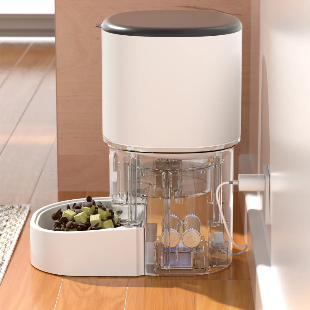 Alimentador Automático para Gatos e Cães 4L Wi-Fi Inteligente