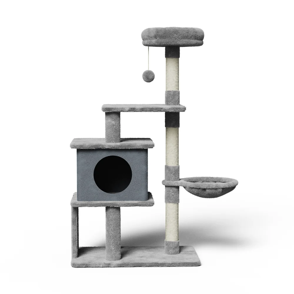 Árvore de Gato Newpet 112cm com Toca, Arranhador e Ninho