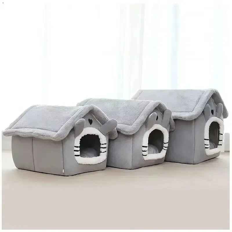 Cama Quente para Cães e Gatos | Almofada Removível Lavável