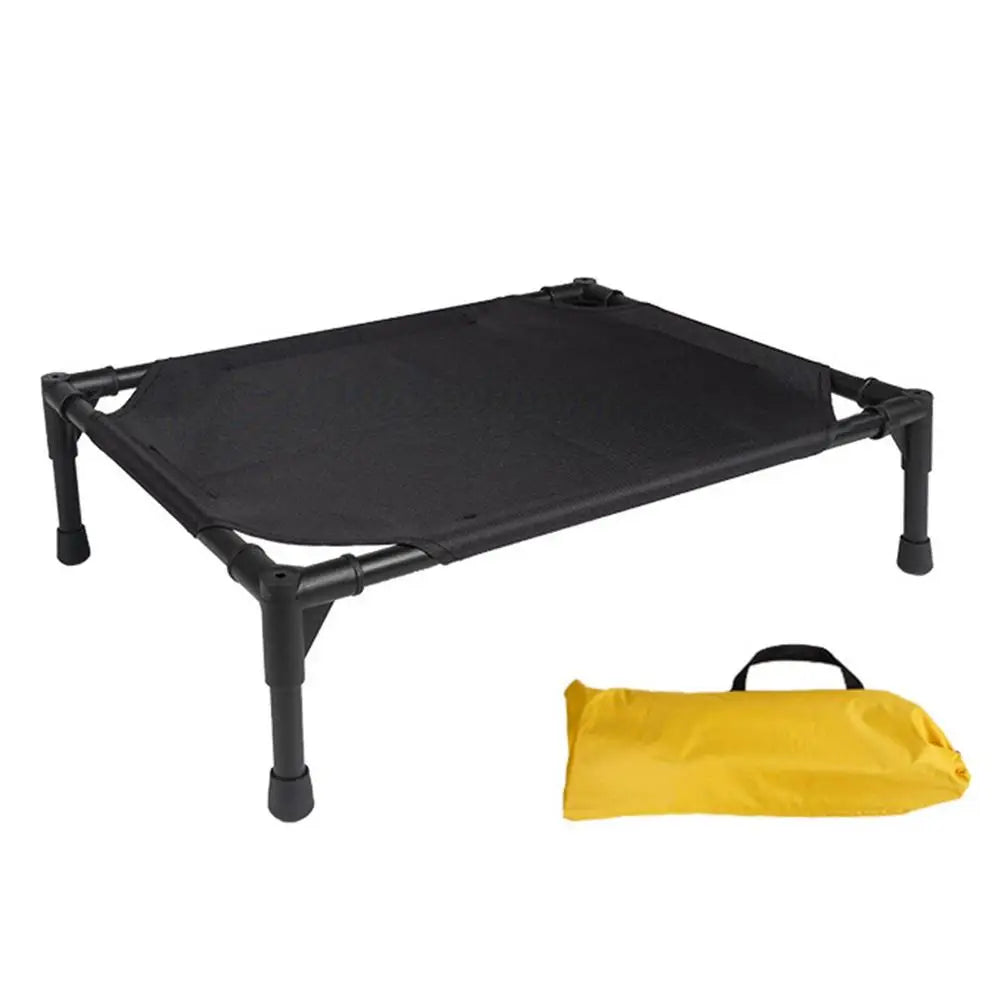 Cama Elevada para Cachorro com Dossel Removível – Conforto e Proteção