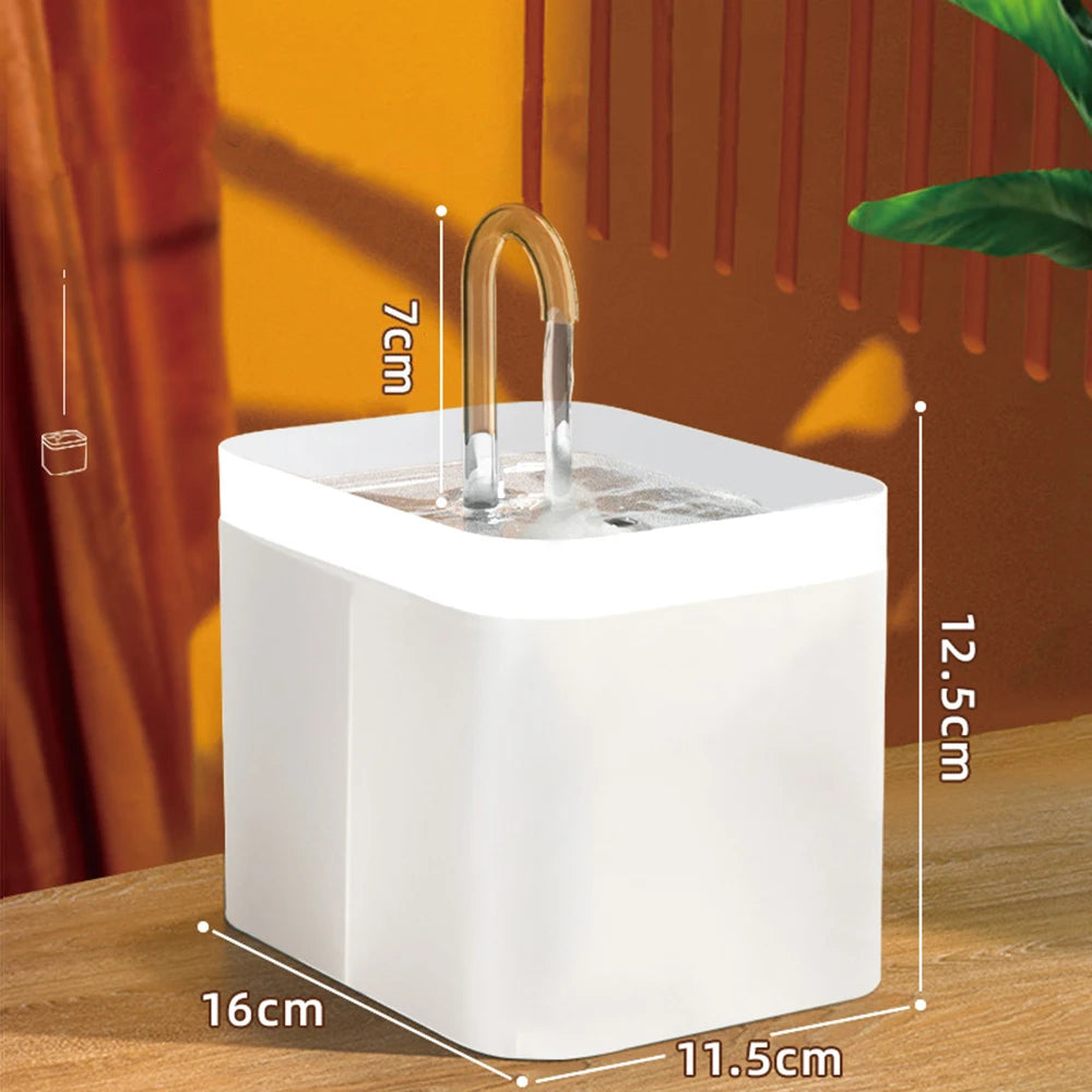 Bebedouro Automático USB 1,5L para Gatos e Cães