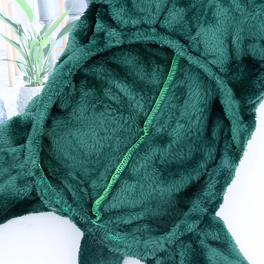 Roupas de Inverno para Cães e Gatos – Hoodie Dino Quente