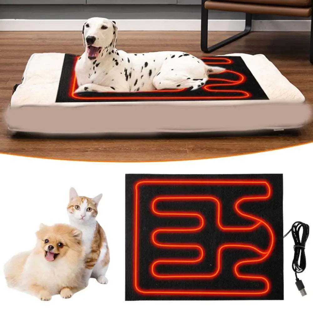 Almofada Térmica USB para Pets | Dobrável e Impermeável