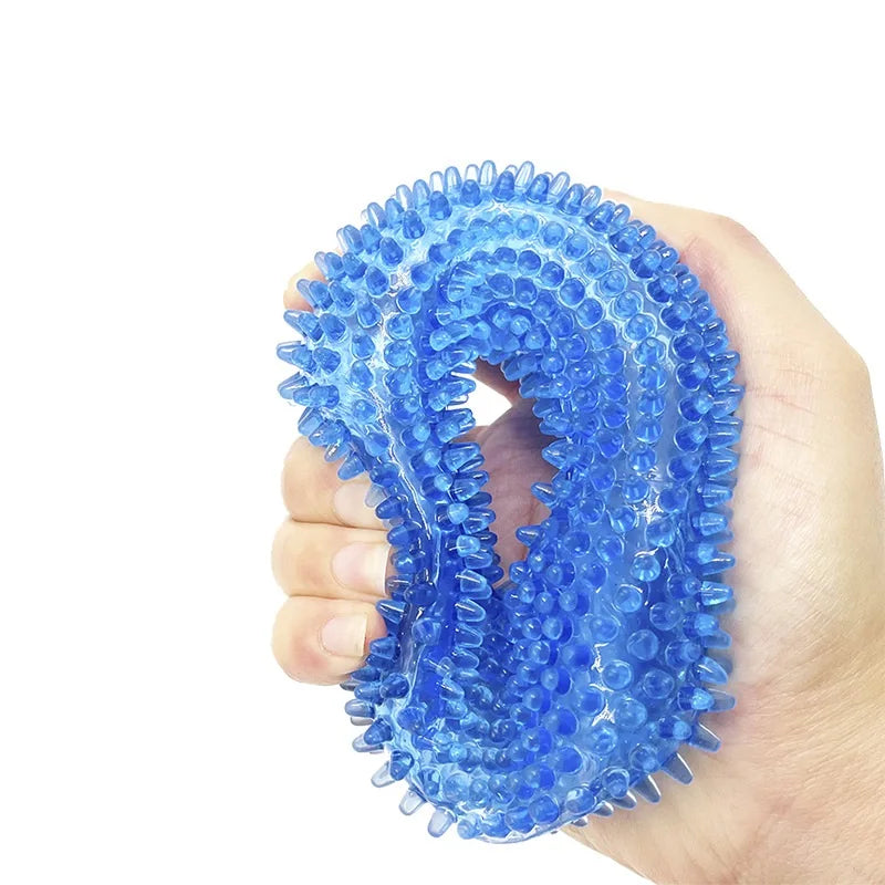Brinquedo Interativo e Resistente p/ Cães - Limpa Dentes