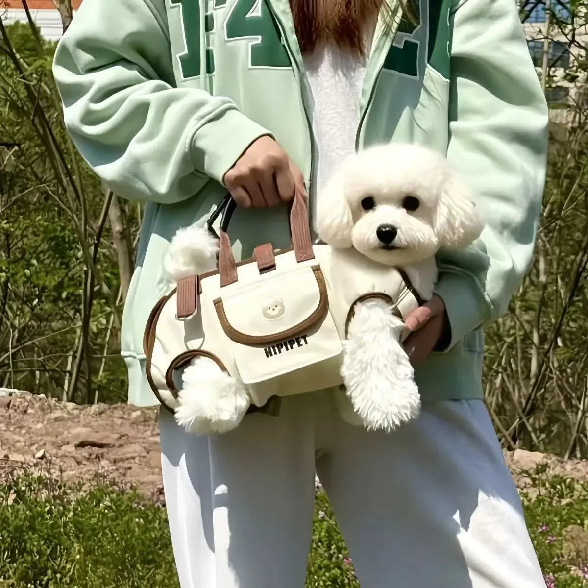 Mochila Transversal Pet Conforto para Cães Pequenos
