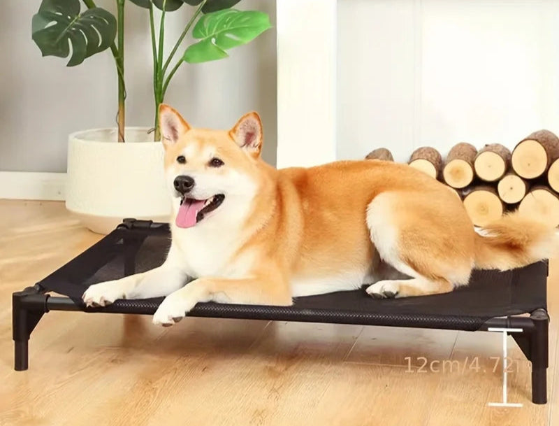 Cama Elevada para Cães Médios Kemorela | Resfriamento e Lavável