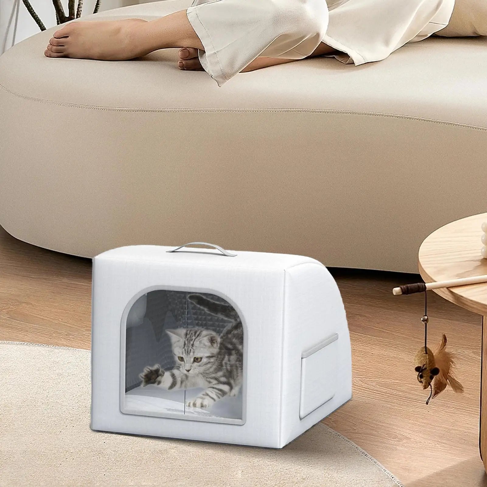Casa térmica para cães e gatos com resfriamento portátil