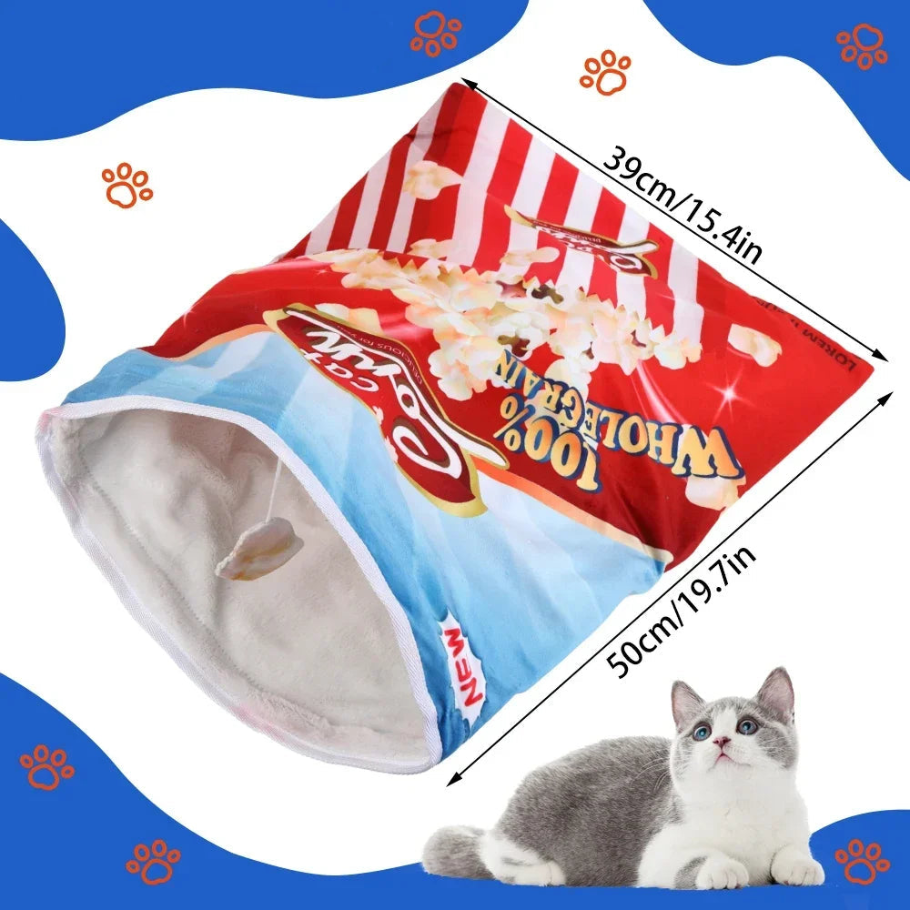 🐾 Túnel Interativo para Gatos Dobrável