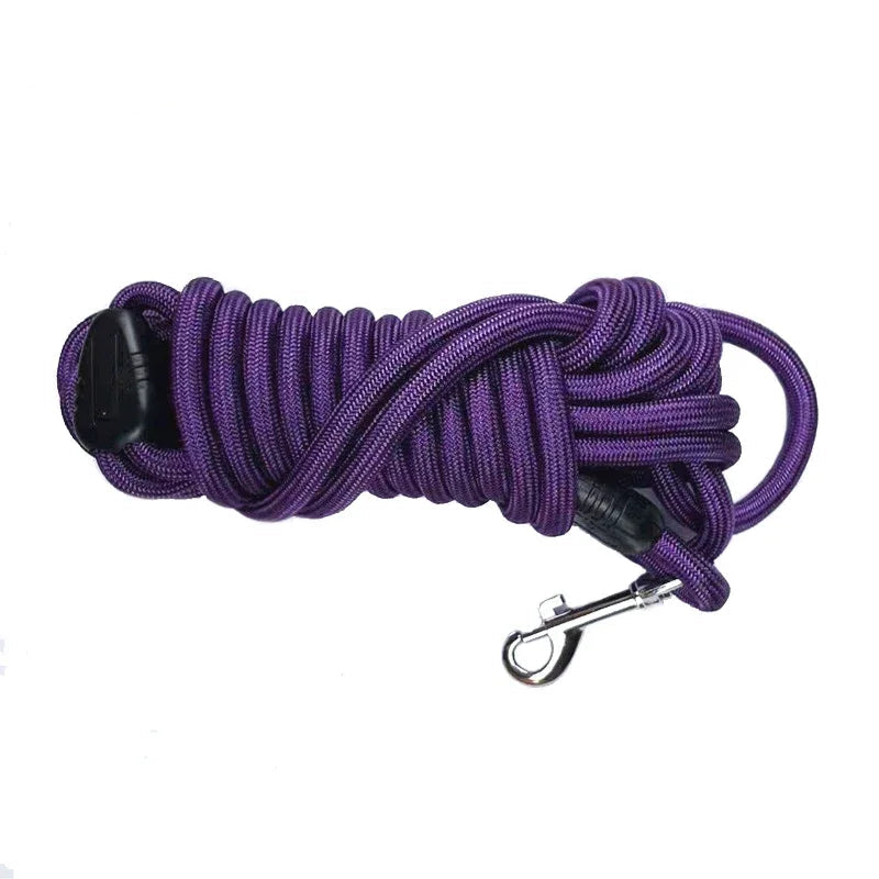 Trela de Nylon Resistente 5-10-15M para Cães Médios e Grandes