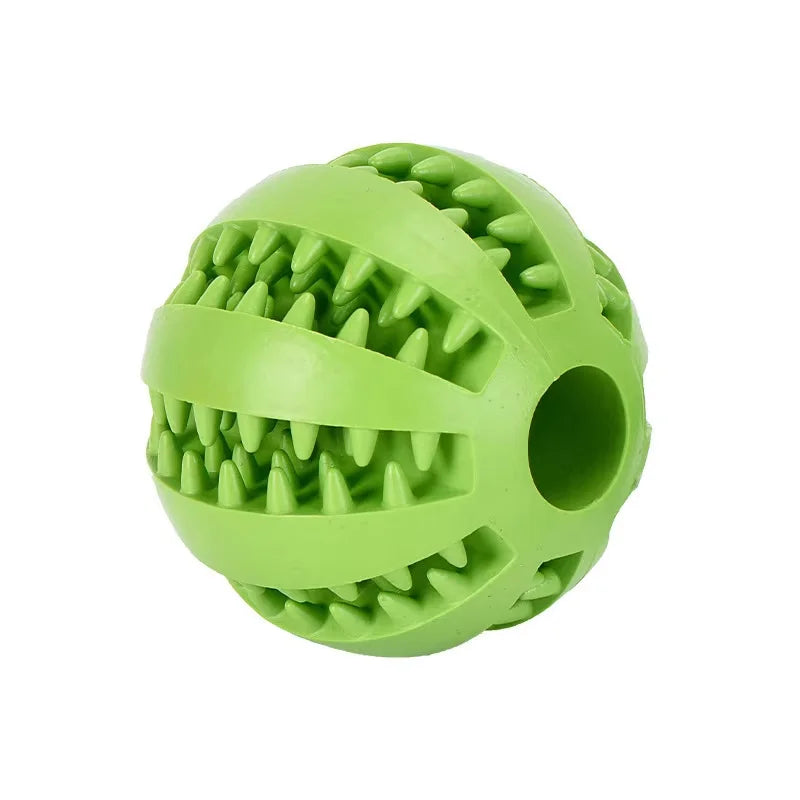 Bola Interativa e Mastigável p/ Pets – Limpa os Dentes