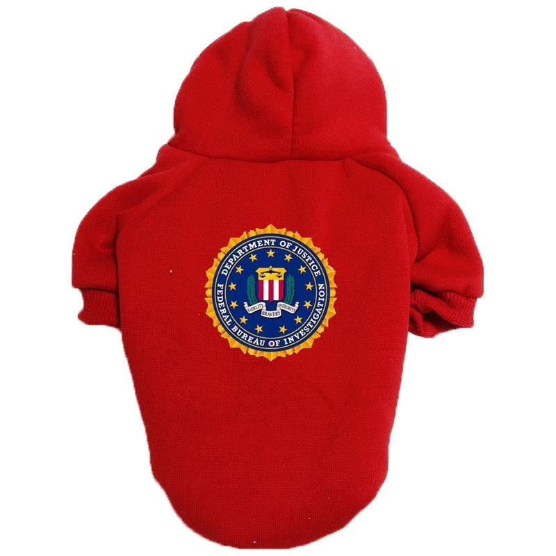 Casaco FBI Pet com Capuz | Quentinho e Estiloso
