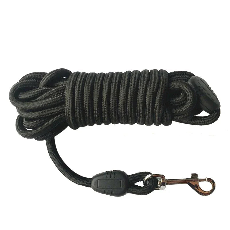 Trela de Nylon Resistente 5-10-15M para Cães Médios e Grandes