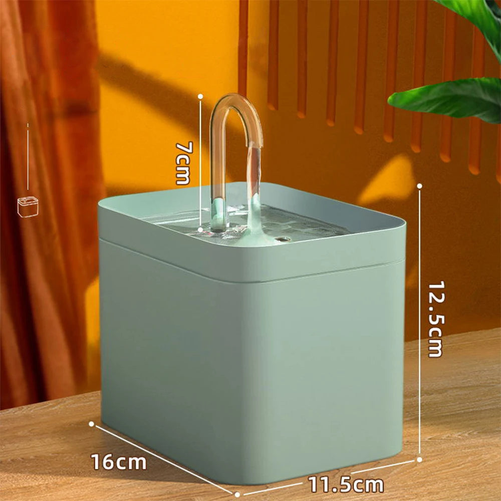 Bebedouro Automático USB 1,5L para Gatos e Cães