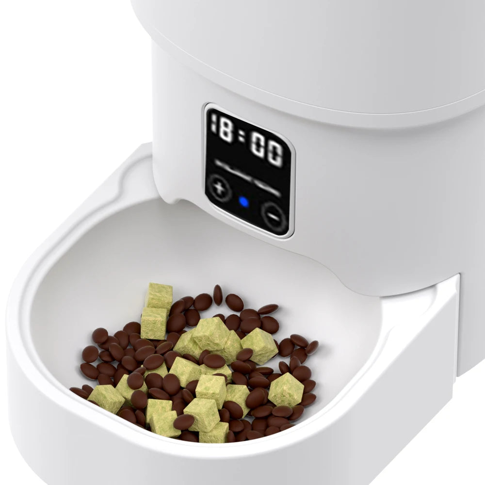 Alimentador Automático para Gatos e Cães 4L Wi-Fi Inteligente