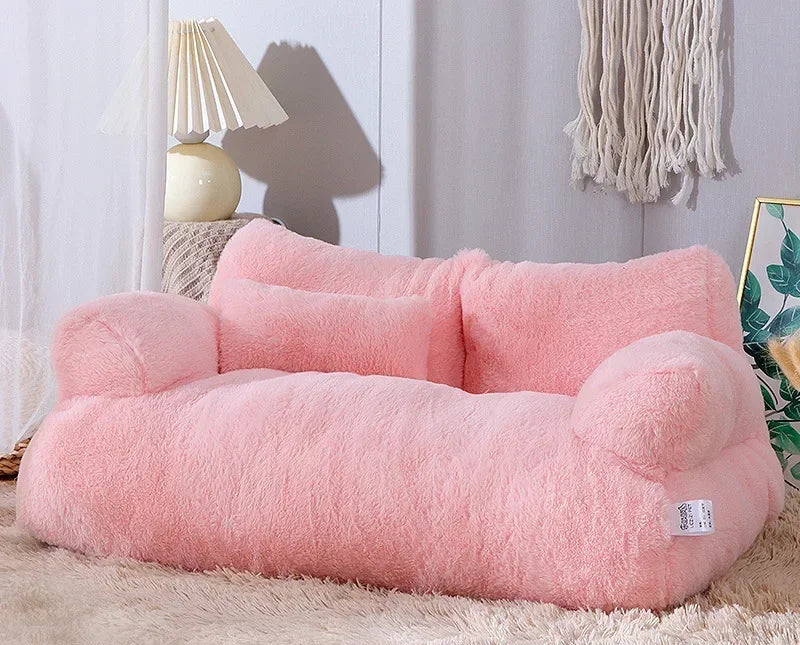 Cama Quente para Gatos e Cães | Sofá Pelúcia Confortável