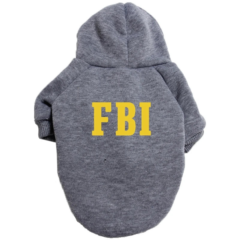 Casaco FBI Pet com Capuz | Quentinho e Estiloso