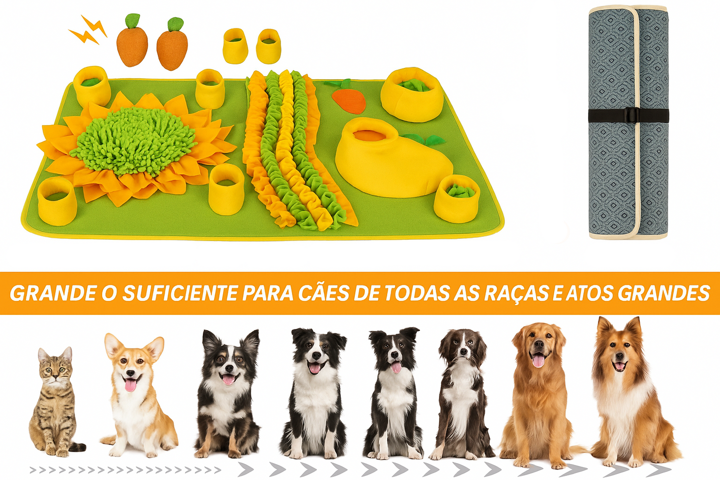 Tapete Interativo para Pets – Antiestresse e Alimentação Lenta