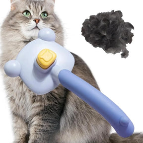 Escova Massageadora para Cães e Gatos | Removedora de Pelos e Limpeza Fácil