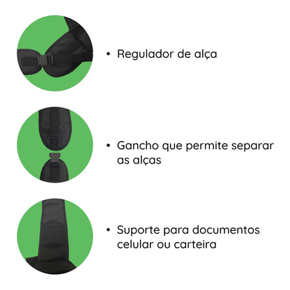 Bolsa Transporte Pet Pequeno 4-8kg | Conforto e Ventilação