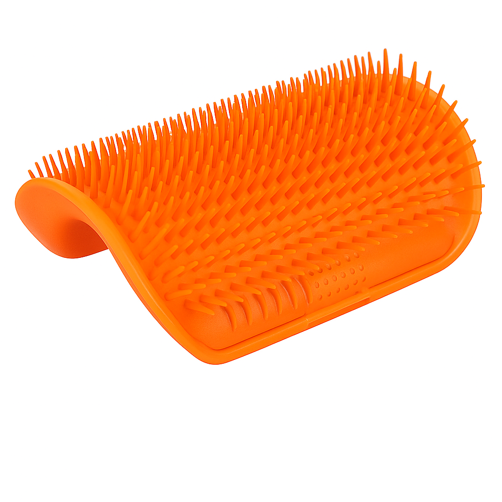 Escova Massageadora Pet - Remove Pelos e Estimula Circulação