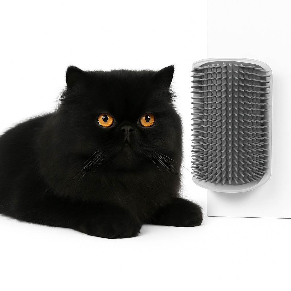 Escova Massageadora Pet - Remove Pelos e Estimula Circulação