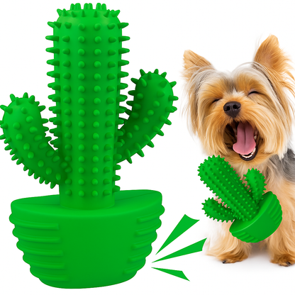 Cactus Interativo para Cães | Escova, Alívio e Diversão