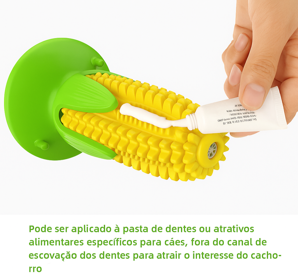 Milho Mordedor com Ventosa para Cães | Antiestresse