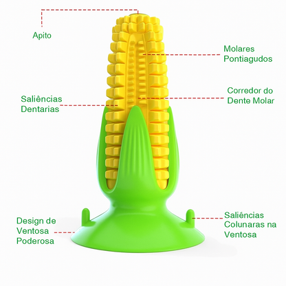 Milho Mordedor com Ventosa para Cães | Antiestresse