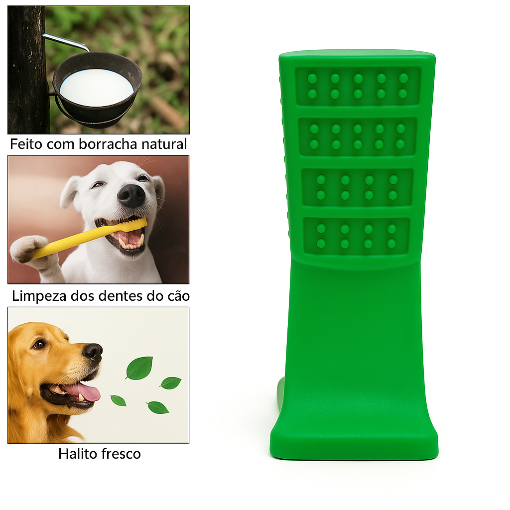 Brinquedo Mordedor para Cães | Alívio, Higiene e Diversão