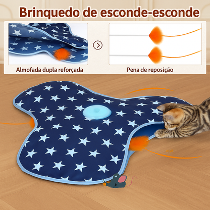 Brinquedo Interativo para Gatos com Penas e Sons