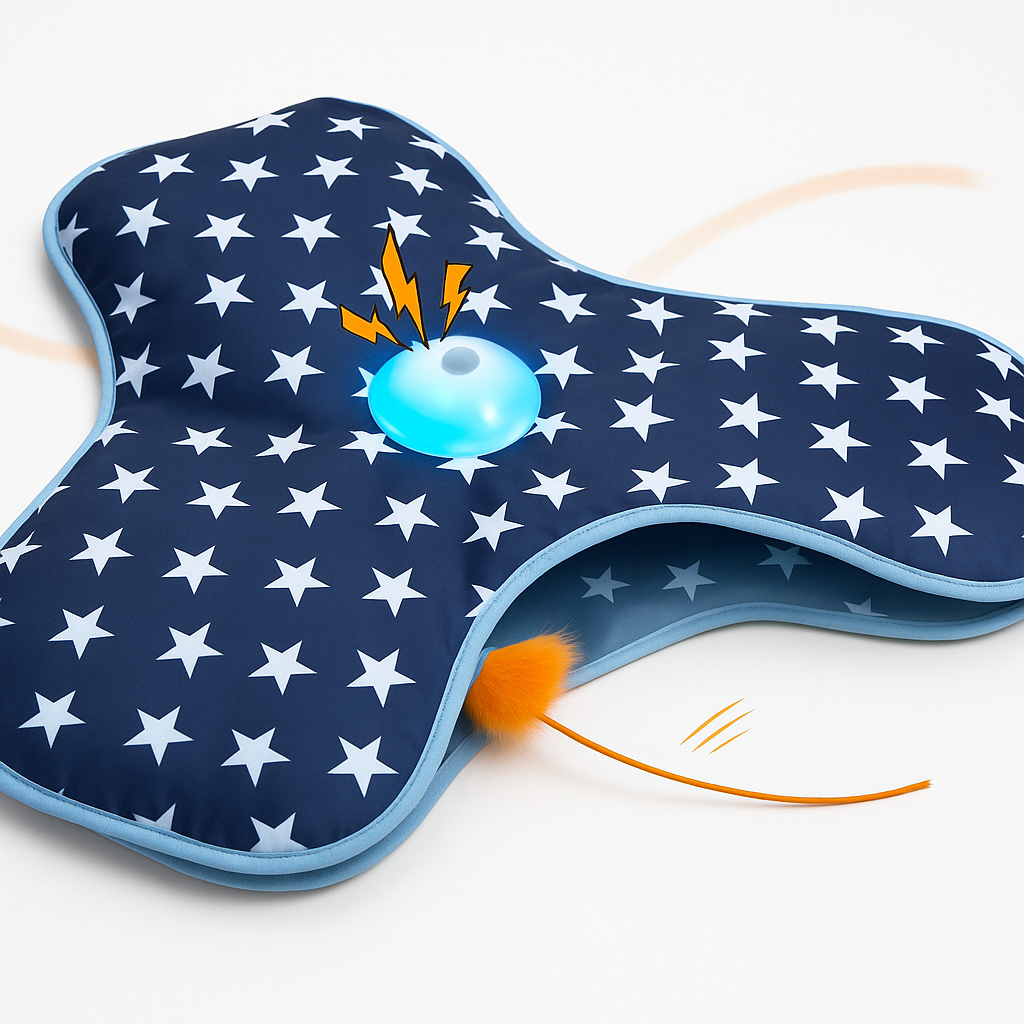 Brinquedo Interativo para Gatos com Penas e Sons