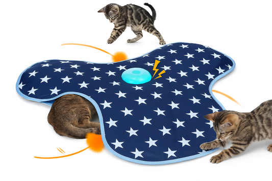 Brinquedo Interativo para Gatos com Penas e Sons