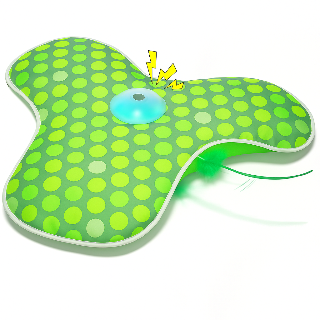 Brinquedo Interativo para Gatos com Penas e Sons