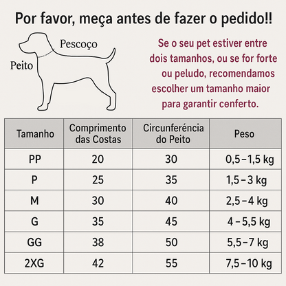 Camisa Refrescante com UV p/ Cães | Antipulgas e Estilo