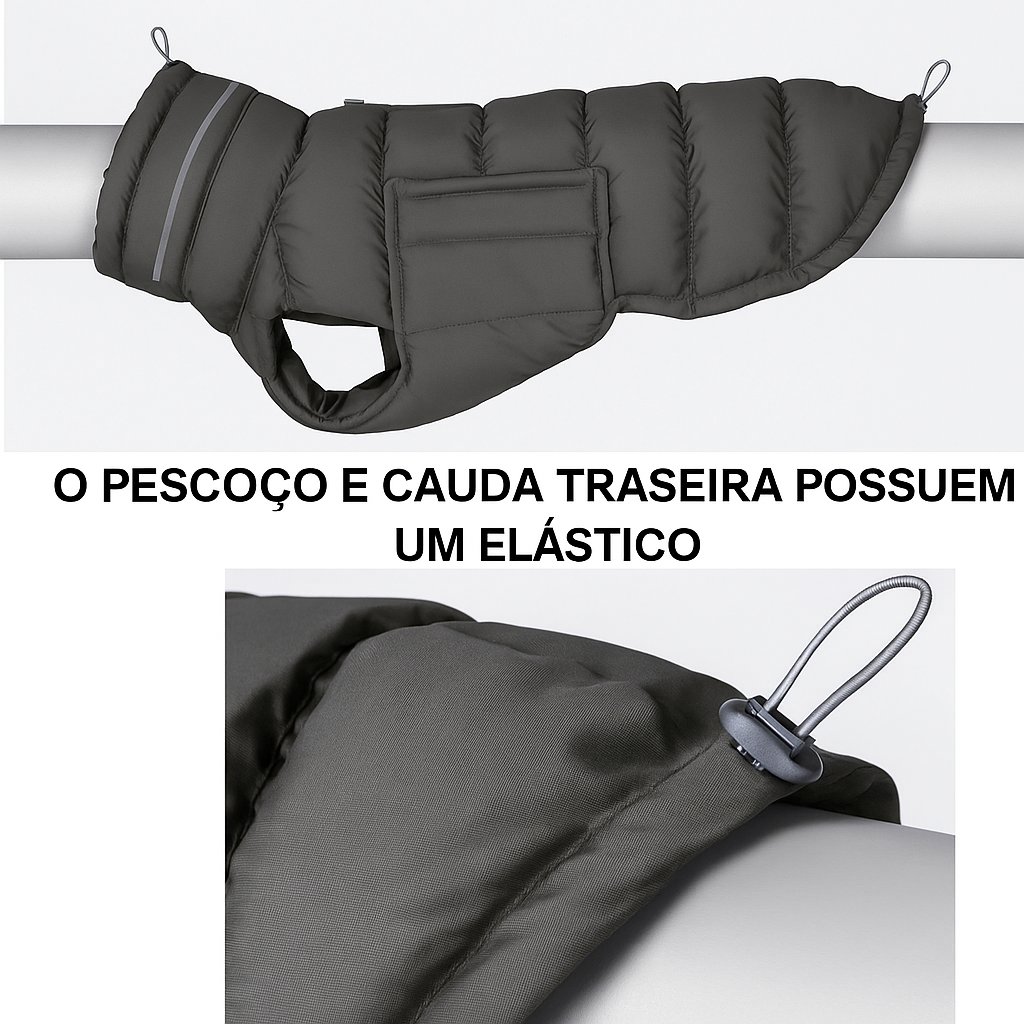 Casaco Pet de Inverno | Quentinho, Estiloso e Impermeável