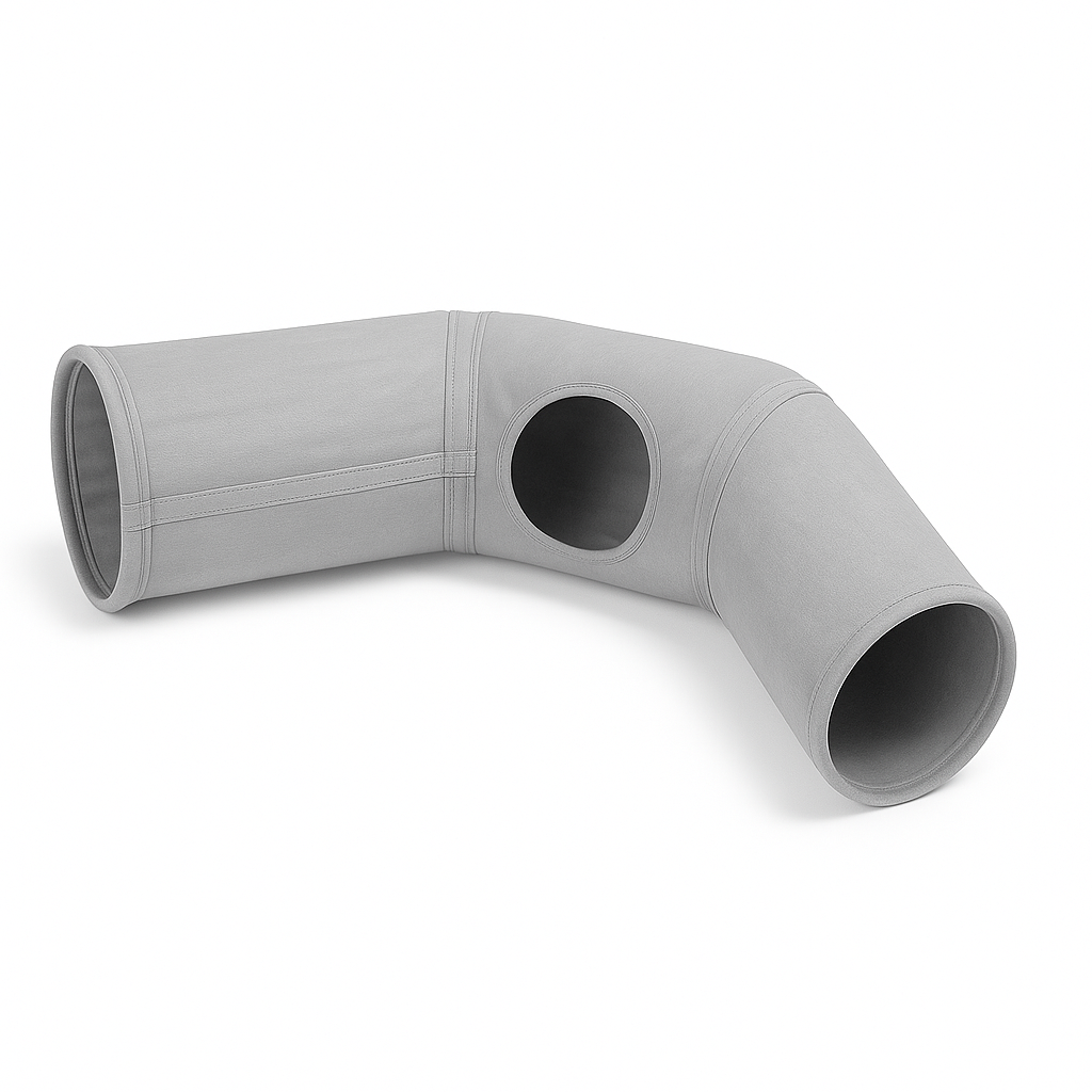 Túnel Dobrável de Camurça para Gatos e Filhotes – Inverno