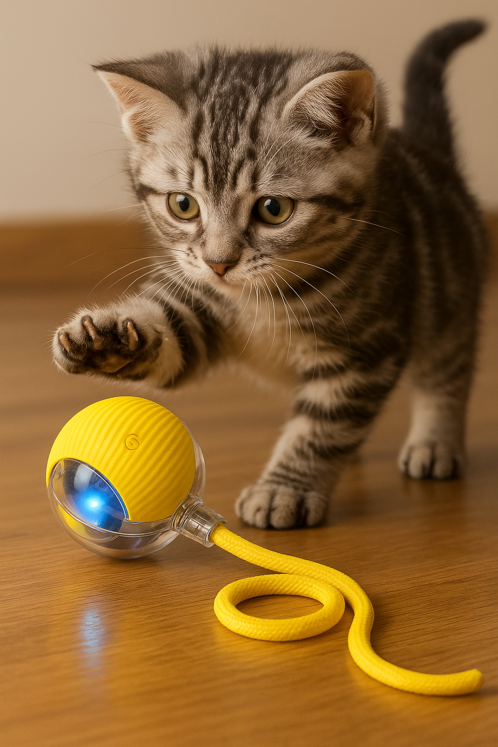 Bola Elétrica Interativa para Gatos – USB / Antiestresse