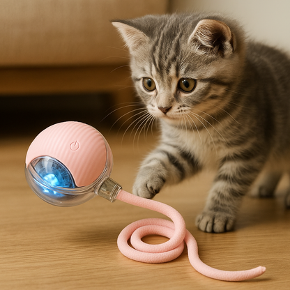 Bola Elétrica Interativa para Gatos – USB / Antiestresse