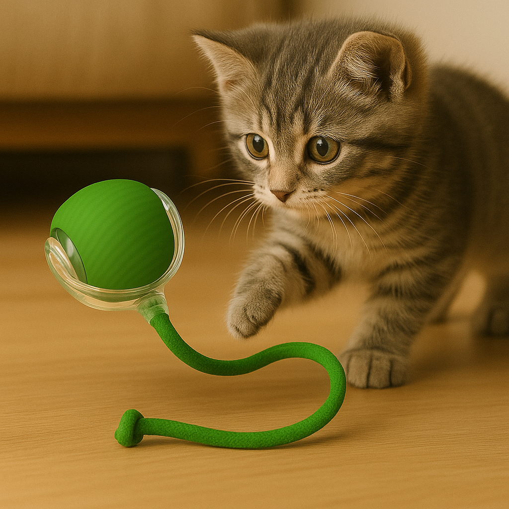 Bola Elétrica Interativa para Gatos – USB / Antiestresse