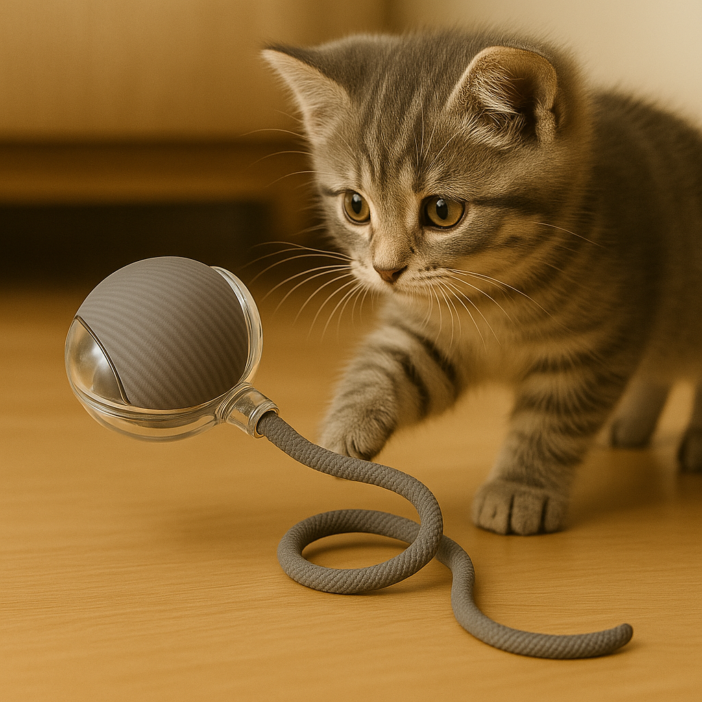 Bola Elétrica Interativa para Gatos – USB / Antiestresse